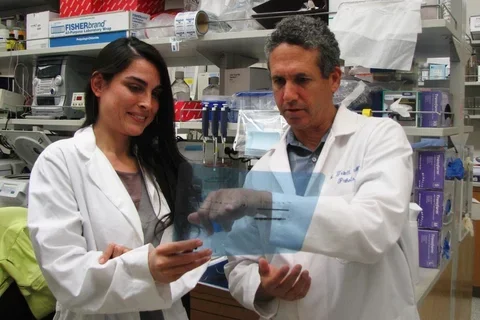 Teitell Visits with High School Students and Speaks About Stem Cell Research