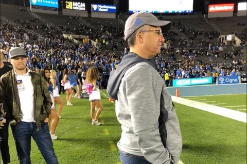 Michael Teitell, the director of the UCLA cancer center, is a regular on the sidelines.